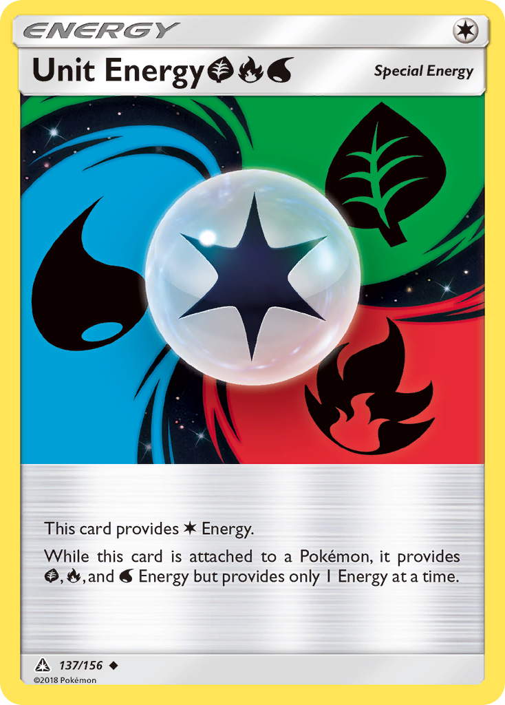 Unit Energy (137/156) (Grass, Fire, Water) [Sun & Moon: Ultra Prism] | Red Riot Games CA