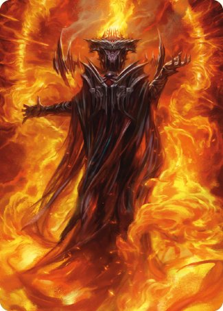 Sauron, the Dark Lord Art Card [The Lord of the Rings: Tales of Middle-earth Art Series] | Red Riot Games CA