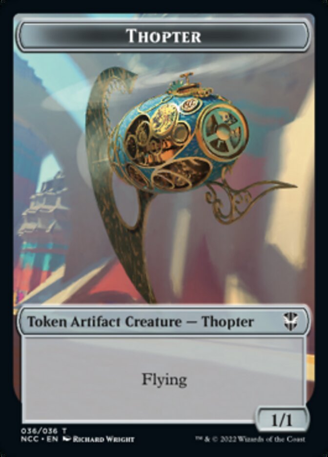 Thopter // Treasure (013) Double-Sided Token [Streets of New Capenna Commander Tokens] | Red Riot Games CA