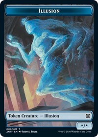Illusion // Plant Double-Sided Token [Zendikar Rising Tokens] | Red Riot Games CA