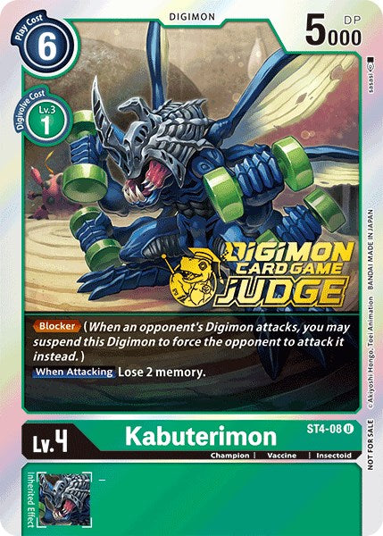 Kabuterimon [ST4-08] (Judge Pack 1) [Starter Deck: Giga Green Promos] | Red Riot Games CA