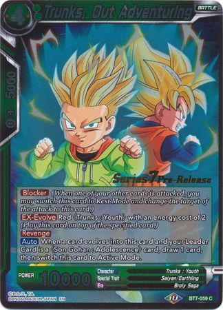 Trunks, Out Adventuring (BT7-059_PR) [Assault of the Saiyans Prerelease Promos] | Red Riot Games CA