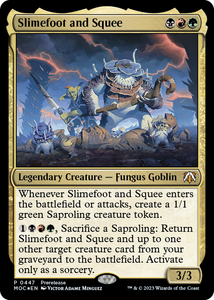 Slimefoot and Squee [March of the Machine Commander Prerelease Promos] | Red Riot Games CA