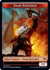 Dwarf Berserker // Tibalt, Cosmic Impostor Emblem Double-Sided Token [Kaldheim Tokens] | Red Riot Games CA