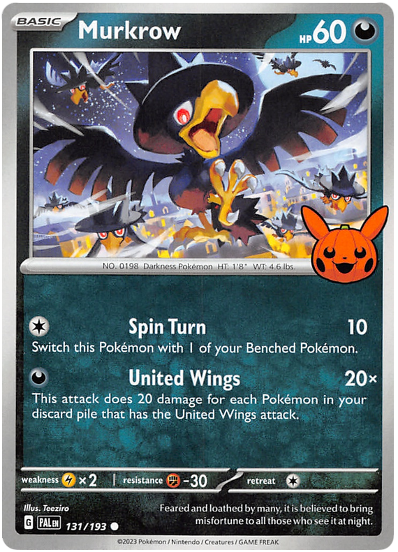 Murkrow (131/193) [Trick or Trade 2023] | Red Riot Games CA