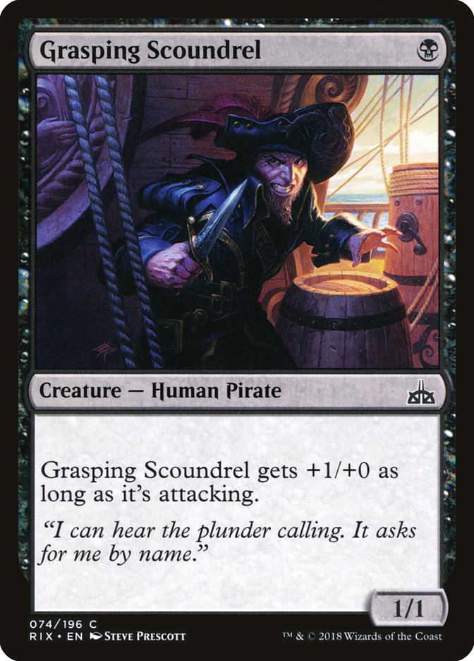 Grasping Scoundrel [Rivals of Ixalan] | Red Riot Games CA