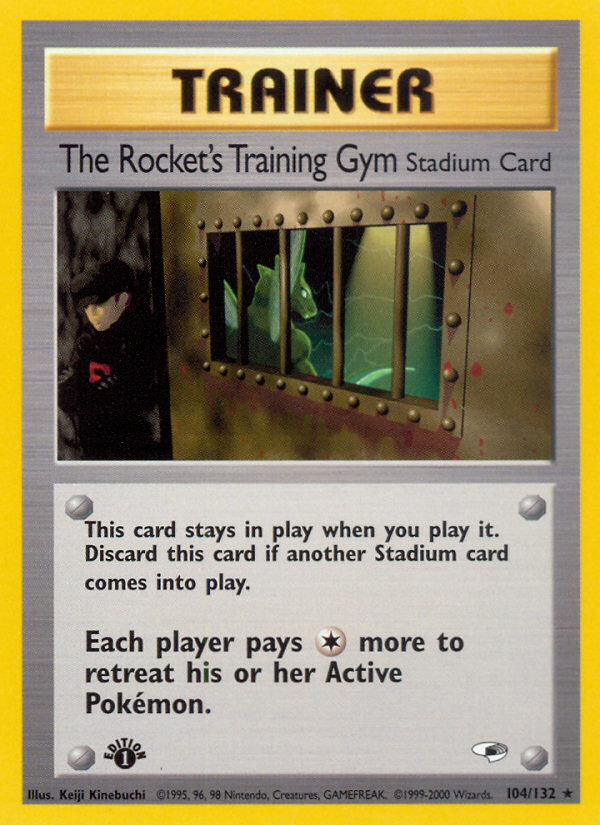 The Rocket's Training Gym (104/132) [Gym Heroes 1st Edition] | Red Riot Games CA