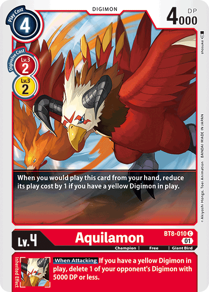 Aquilamon [BT8-010] [New Awakening] | Red Riot Games CA