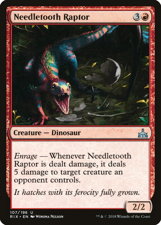 Needletooth Raptor [Rivals of Ixalan] | Red Riot Games CA