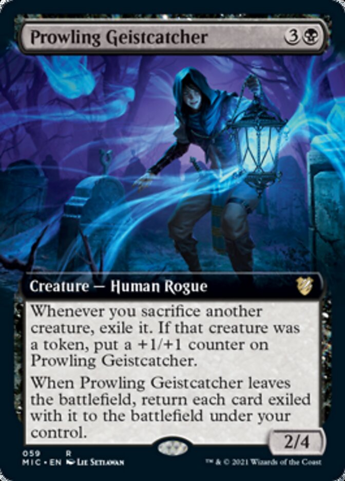 Prowling Geistcatcher (Extended Art) [Innistrad: Midnight Hunt Commander] | Red Riot Games CA