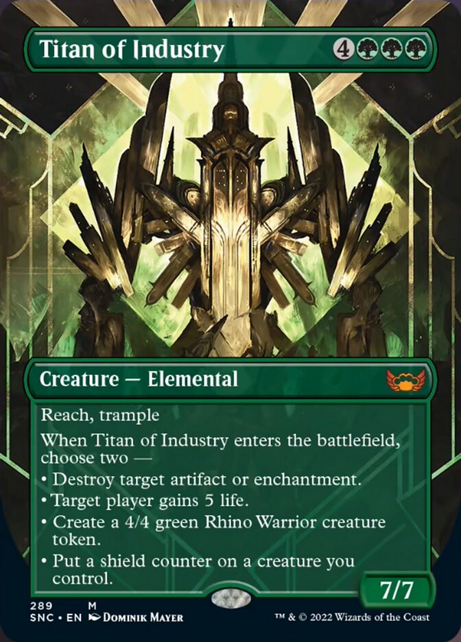 Titan of Industry (Borderless Alternate Art) [Streets of New Capenna] | Red Riot Games CA