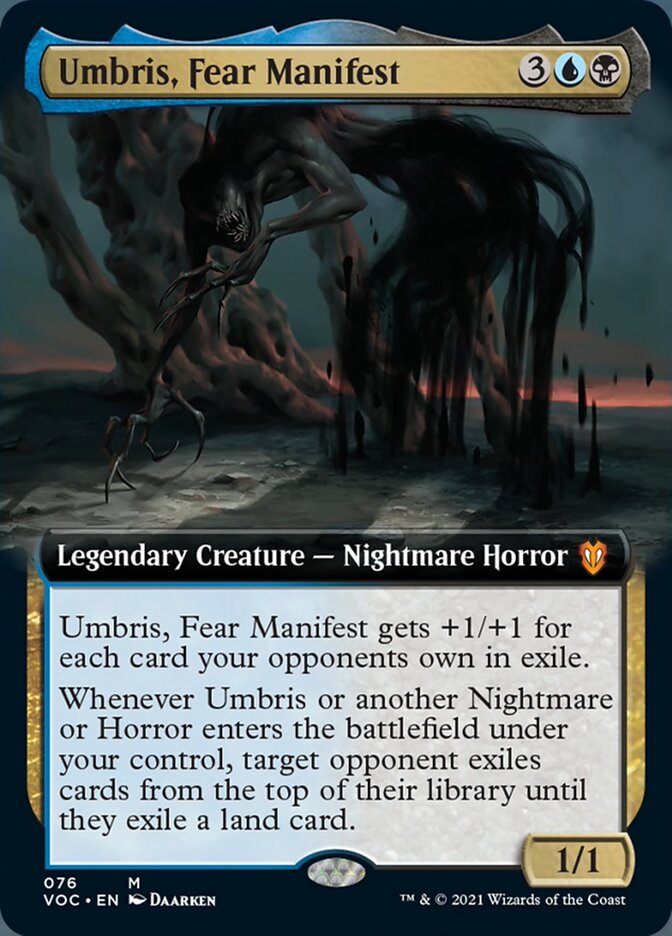 Umbris, Fear Manifest (Extended Art) [Innistrad: Crimson Vow Commander] | Red Riot Games CA