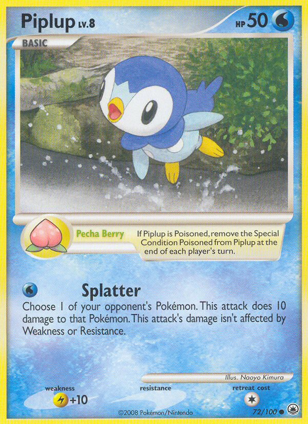 Piplup (72/100) [Diamond & Pearl: Majestic Dawn] | Red Riot Games CA