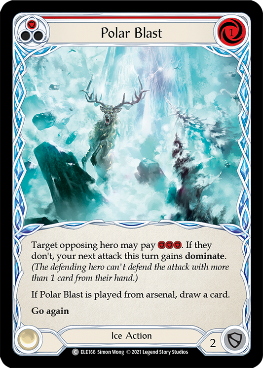 Polar Blast (Red) [ELE166] (Tales of Aria)  1st Edition Normal