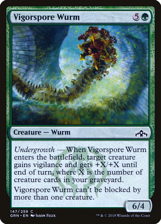 Vigorspore Wurm [Guilds of Ravnica] | Red Riot Games CA