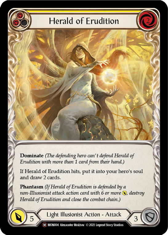 Herald of Erudition [U-MON004-RF] (Monarch Unlimited)  Unlimited Rainbow Foil | Red Riot Games CA