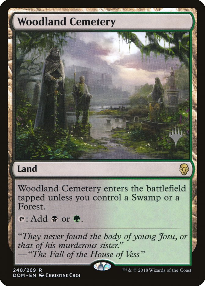 Woodland Cemetery (Promo Pack) [Dominaria Promos] | Red Riot Games CA