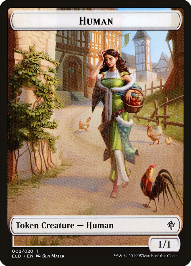 Human // Human Double-Sided Token [Pioneer Challenger Decks 2022] | Red Riot Games CA