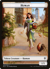 Human // Clue Double-Sided Token [Pioneer Challenger Decks 2022] | Red Riot Games CA