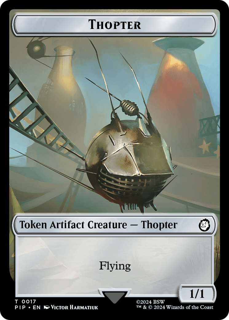 Thopter // Junk Double-Sided Token [Fallout Tokens] | Red Riot Games CA