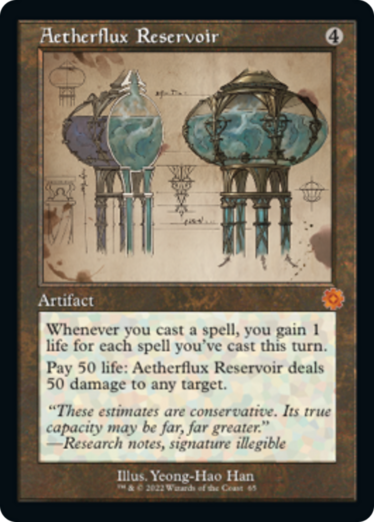 Aetherflux Reservoir (Retro Schematic) [The Brothers' War Retro Artifacts] | Red Riot Games CA