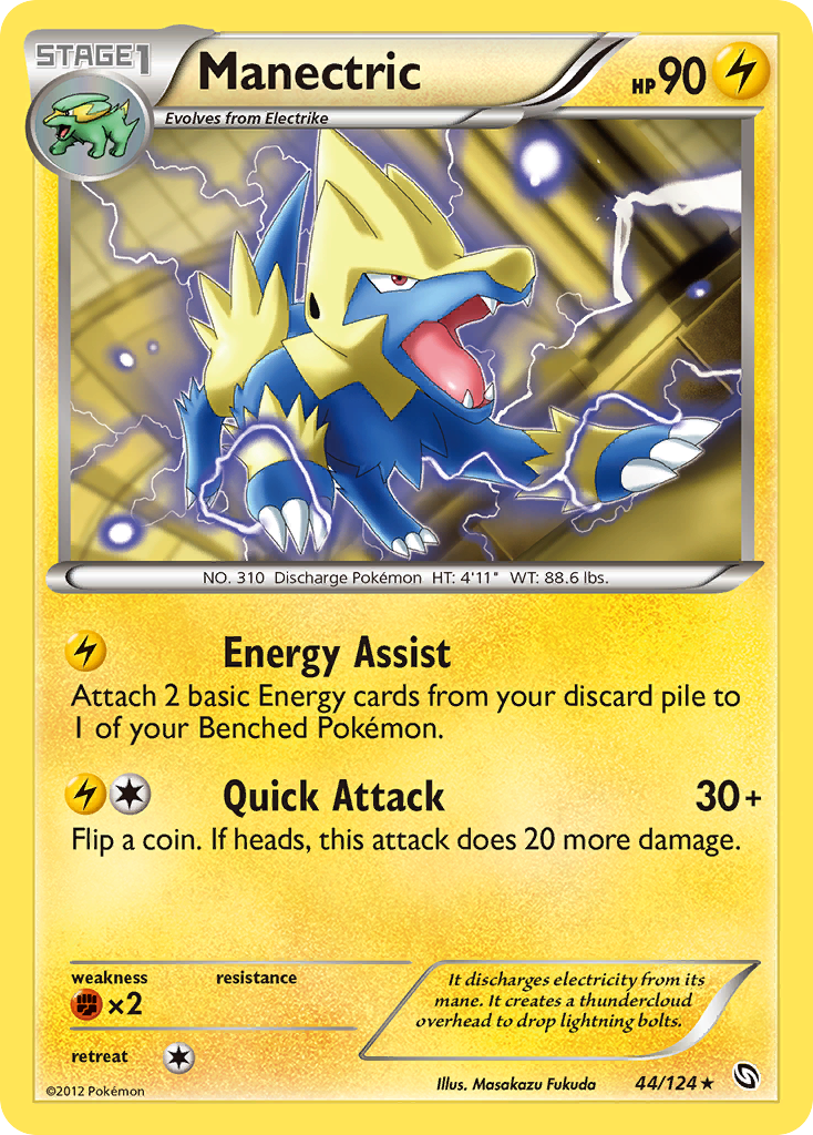 Manectric (44/124) [Black & White: Dragons Exalted] | Red Riot Games CA