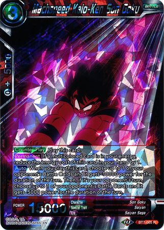 Machspeed Kaio-Ken Son Goku (BT7-005) [Assault of the Saiyans] | Red Riot Games CA