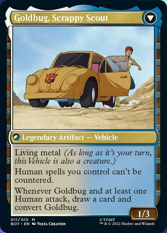 Goldbug, Humanity's Ally // Goldbug, Scrappy Scout [Transformers] | Red Riot Games CA