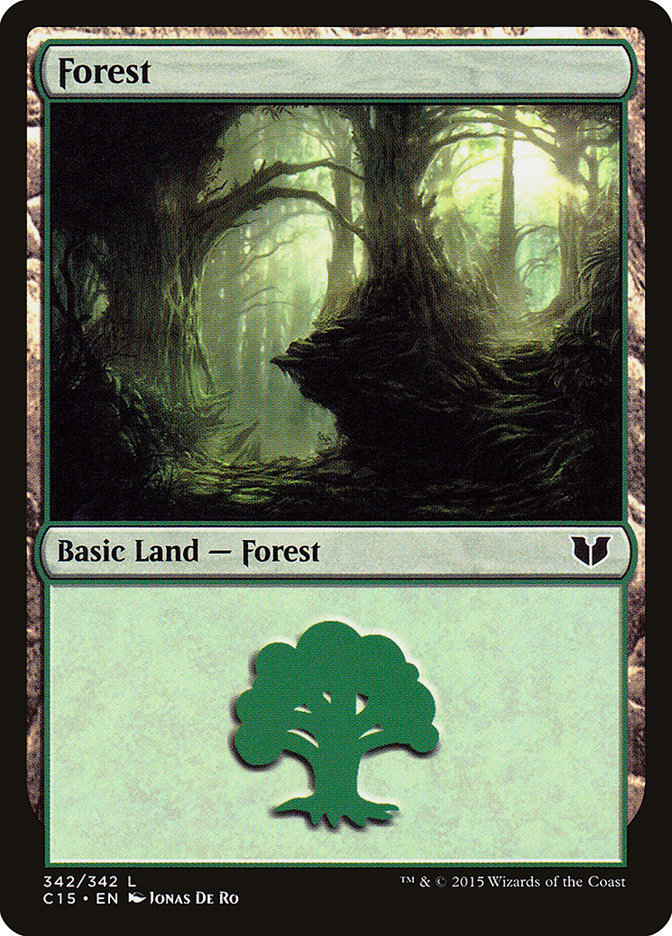 Forest (342) [Commander 2015] | Red Riot Games CA