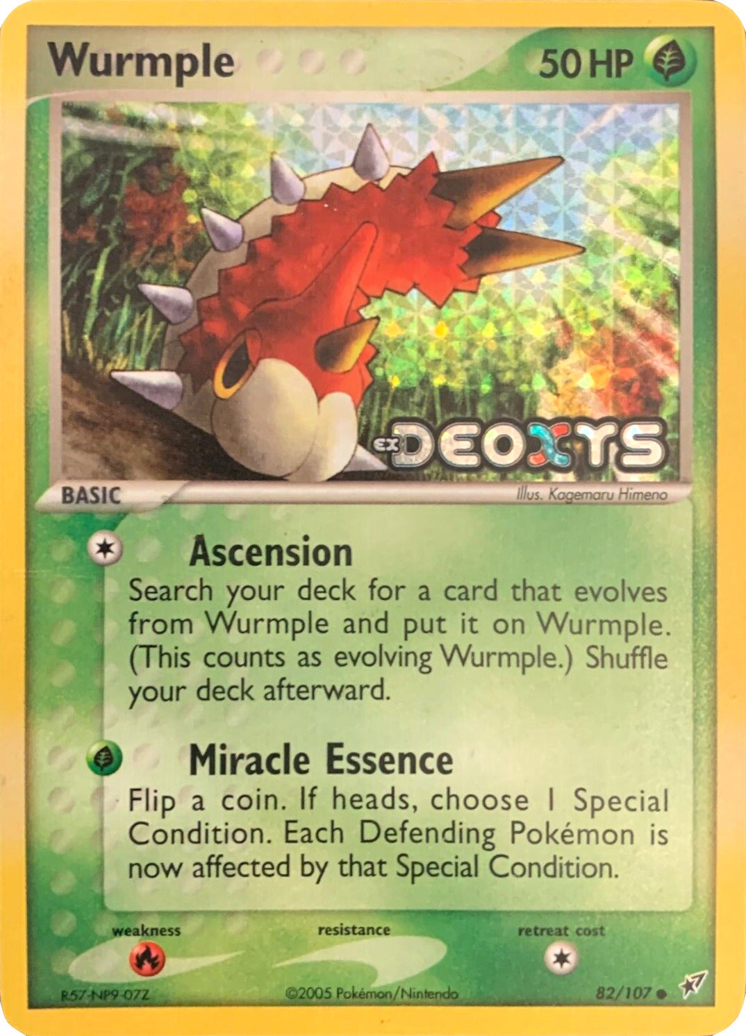 Wurmple (82/107) (Stamped) [EX: Deoxys] | Red Riot Games CA