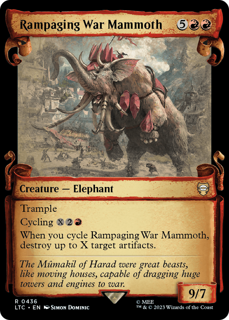 Rampaging War Mammoth [The Lord of the Rings: Tales of Middle-Earth Commander Showcase Scrolls] | Red Riot Games CA