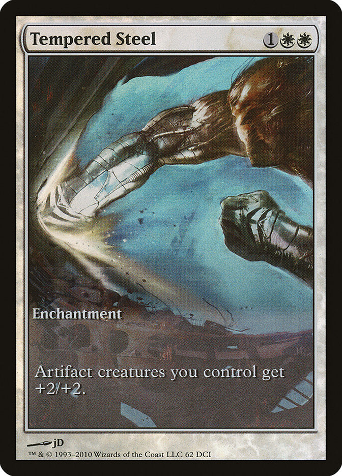 Tempered Steel (Game Day) (Extended Art) [Scars of Mirrodin Promos] | Red Riot Games CA