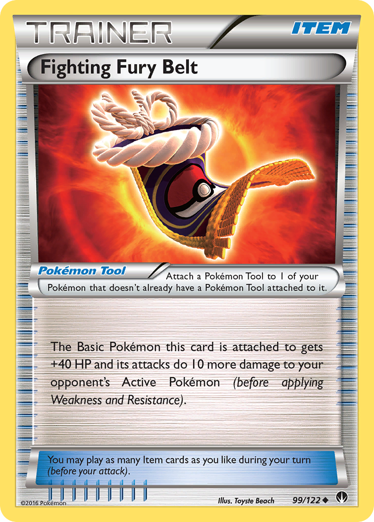 Fighting Fury Belt (99/122) [XY: BREAKpoint] | Red Riot Games CA
