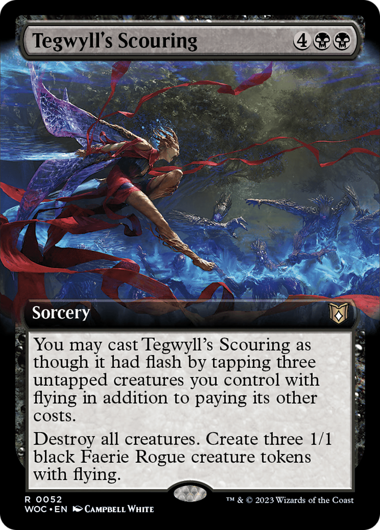 Tegwyll's Scouring (Extended Art) [Wilds of Eldraine Commander] | Red Riot Games CA