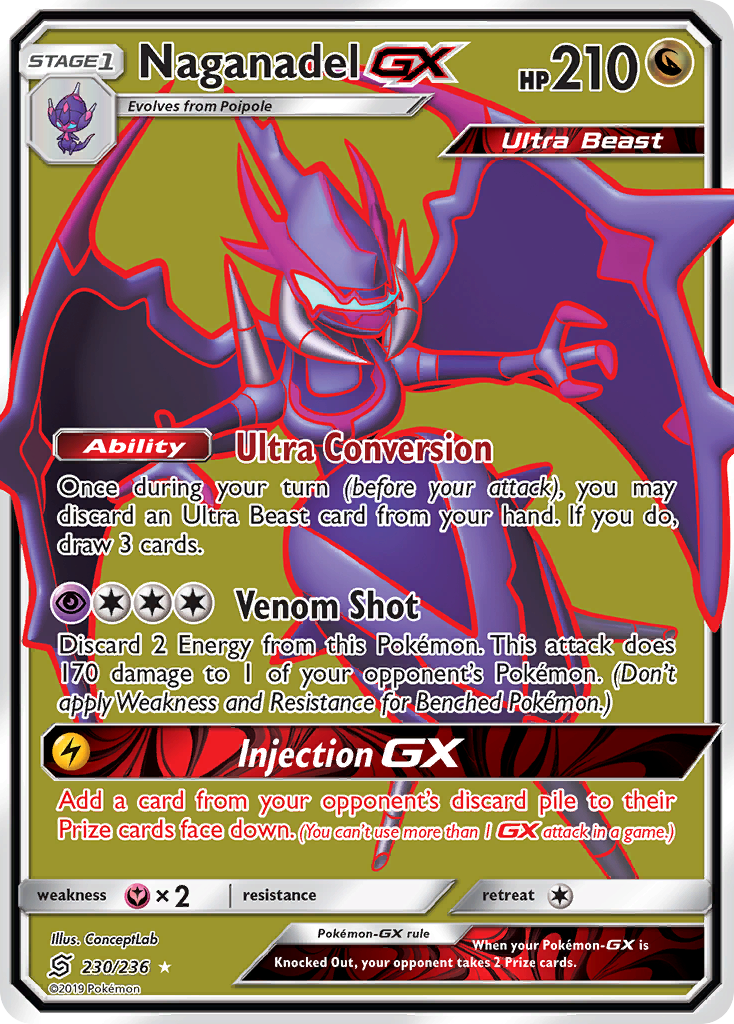 Naganadel GX (230/236) [Sun & Moon: Unified Minds] | Red Riot Games CA