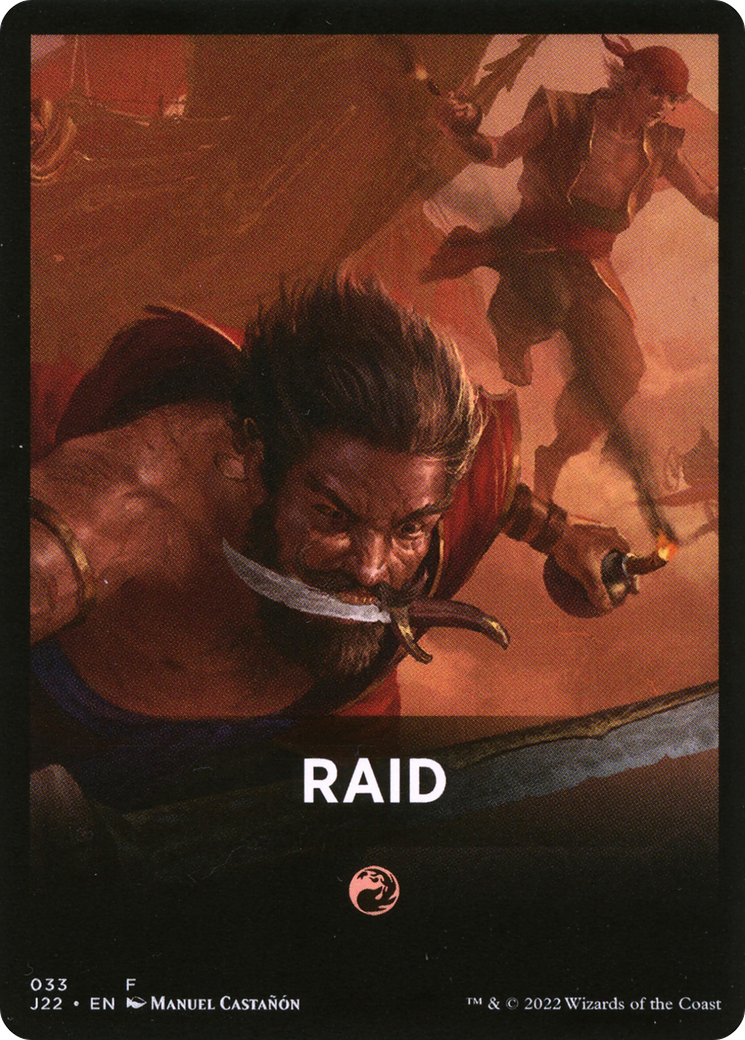 Raid Theme Card [Jumpstart 2022 Front Cards] | Red Riot Games CA