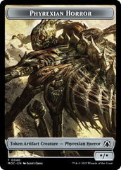 Phyrexian Golem // Phyrexian Horror Double-Sided Token [March of the Machine Commander Tokens] | Red Riot Games CA