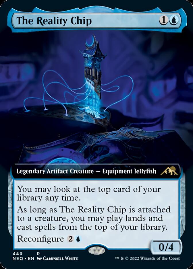 The Reality Chip (Extended Art) [Kamigawa: Neon Dynasty] | Red Riot Games CA