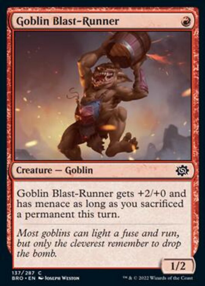Goblin Blast-Runner [The Brothers' War] | Red Riot Games CA