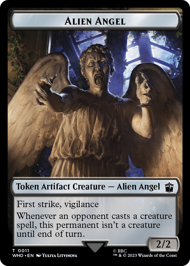 Alien Angel // Food (0025) Double-Sided Token [Doctor Who Tokens] | Red Riot Games CA