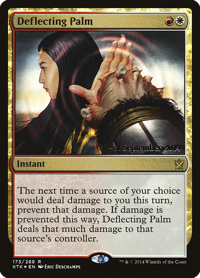 Deflecting Palm [Khans of Tarkir Prerelease Promos] | Red Riot Games CA