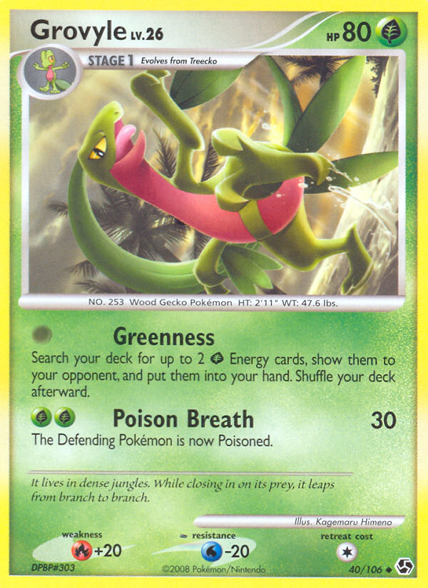 Grovyle (40/106) [Diamond & Pearl: Great Encounters] | Red Riot Games CA