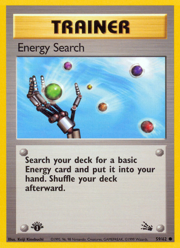 Energy Search (59/62) [Fossil 1st Edition] | Red Riot Games CA