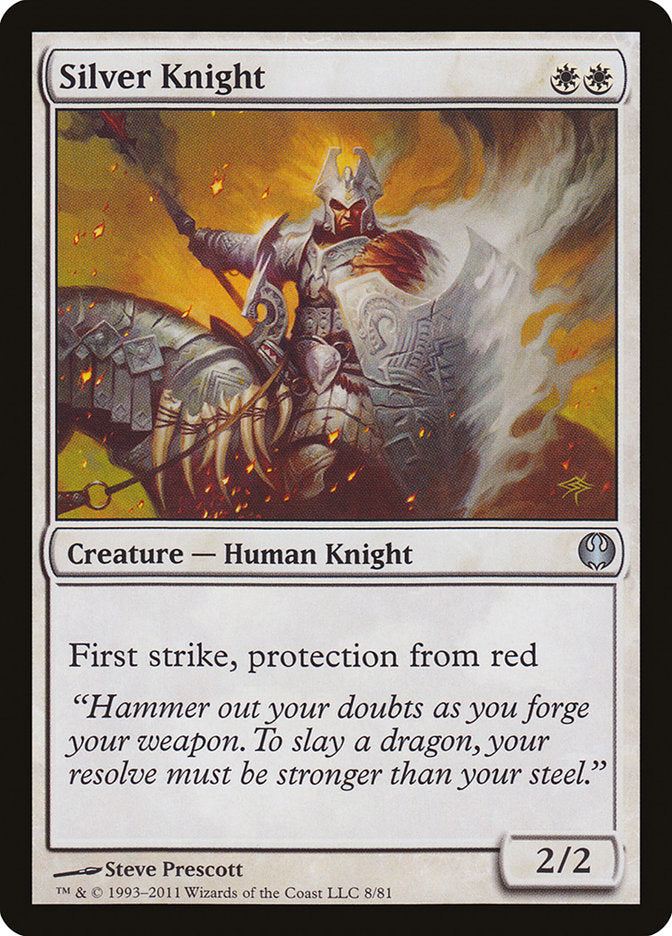 Silver Knight [Duel Decks: Knights vs. Dragons] | Red Riot Games CA