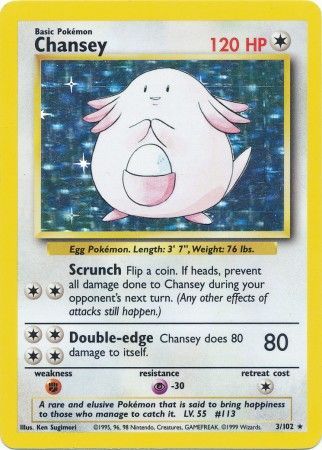 Chansey (3/102) [Base Set Unlimited] | Red Riot Games CA