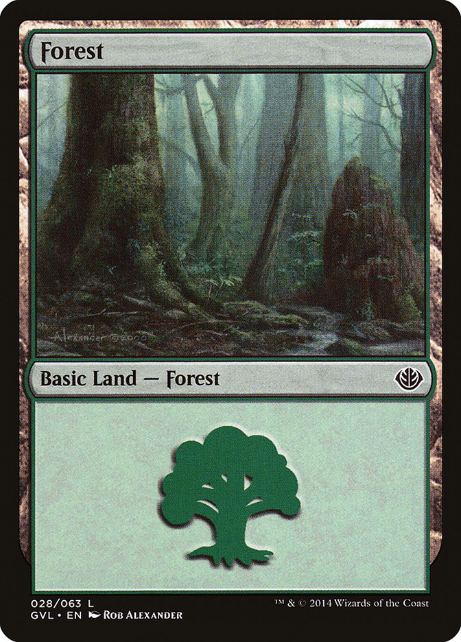Forest (28) (Garruk vs. Liliana) [Duel Decks Anthology] | Red Riot Games CA