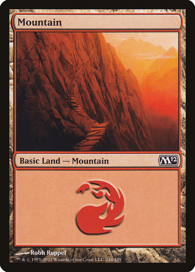Mountain (244) [Magic 2012] | Red Riot Games CA