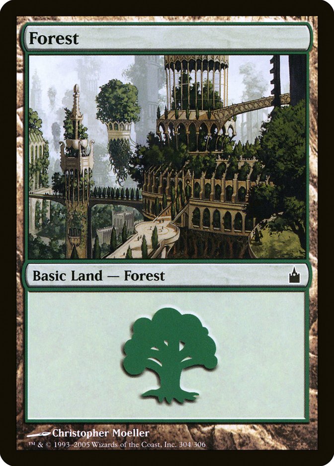 Forest (304) [Ravnica: City of Guilds] | Red Riot Games CA