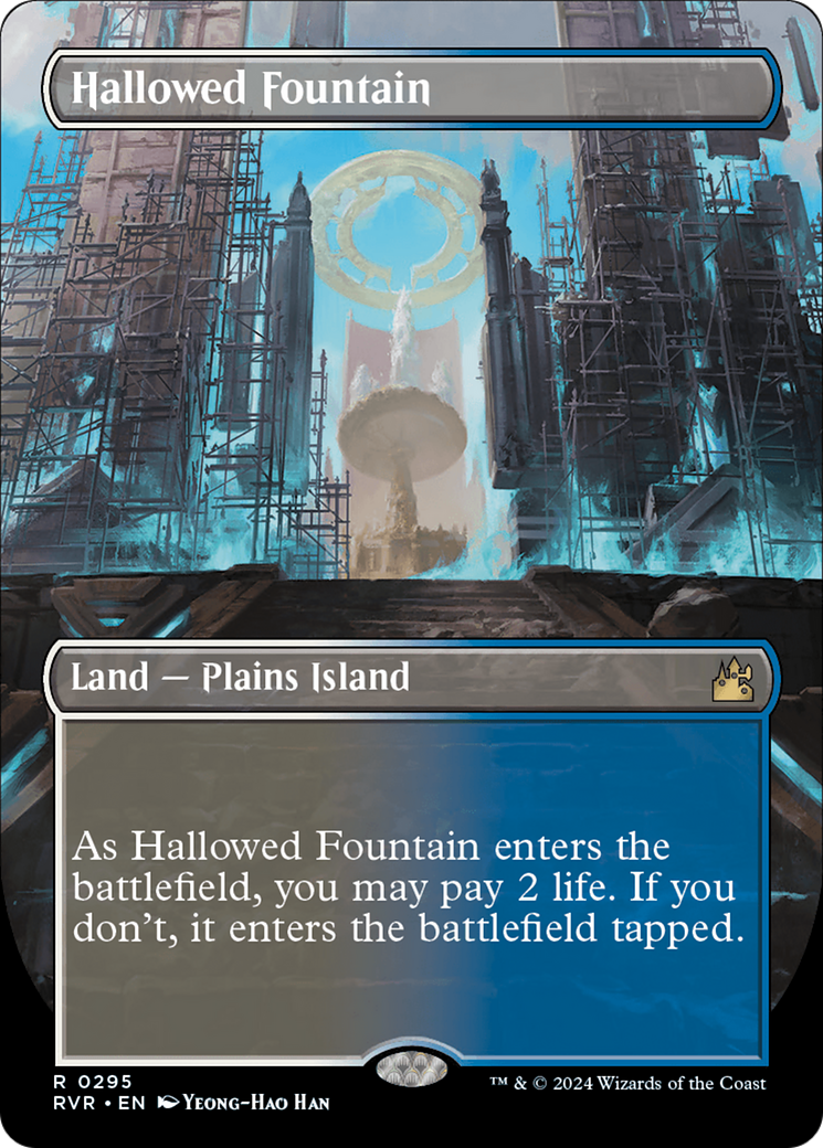 Hallowed Fountain (Borderless) [Ravnica Remastered] | Red Riot Games CA
