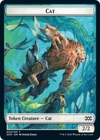 Cat // Copy Double-Sided Token [Double Masters Tokens] | Red Riot Games CA